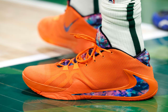 Nike Zoom Freak 1 worn by Giannis Antetokounmpo.